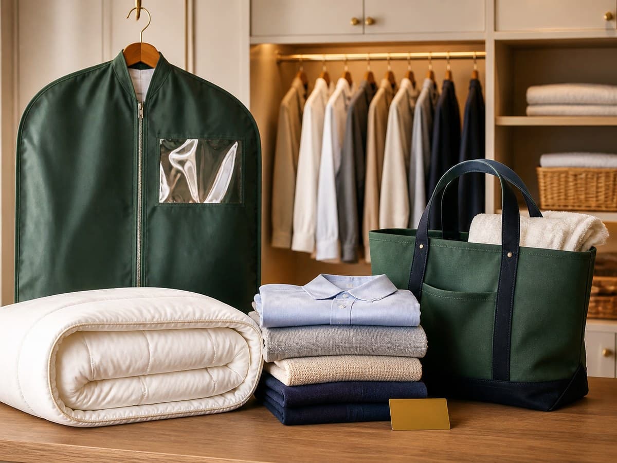 Ivy League members receiving VIP dry cleaning delivery with signature amber accents